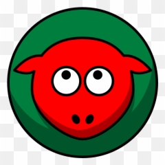 Sheep Red Two Toned Looking Straight No Feet Clip Art At - Portable Network Graphics Emoji,Buffalo Bills Emoticons