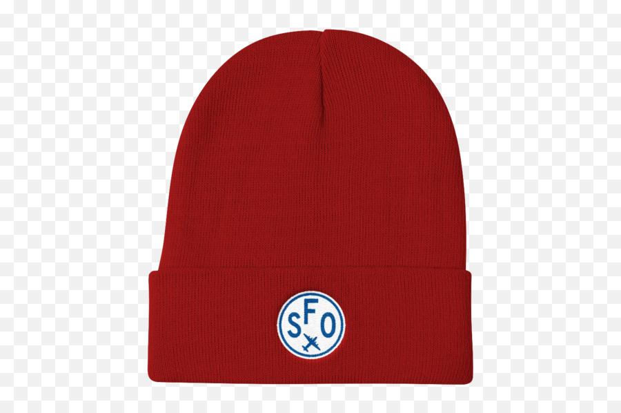 Sfo San Francisco Winter Hat Vintage - Toque Emoji,Emoticon Ski Cap