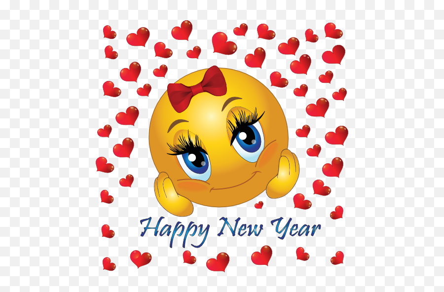 Happy New Year Smiley Emoticon Clipart - Happy New Year Emojis,New Year Emoji