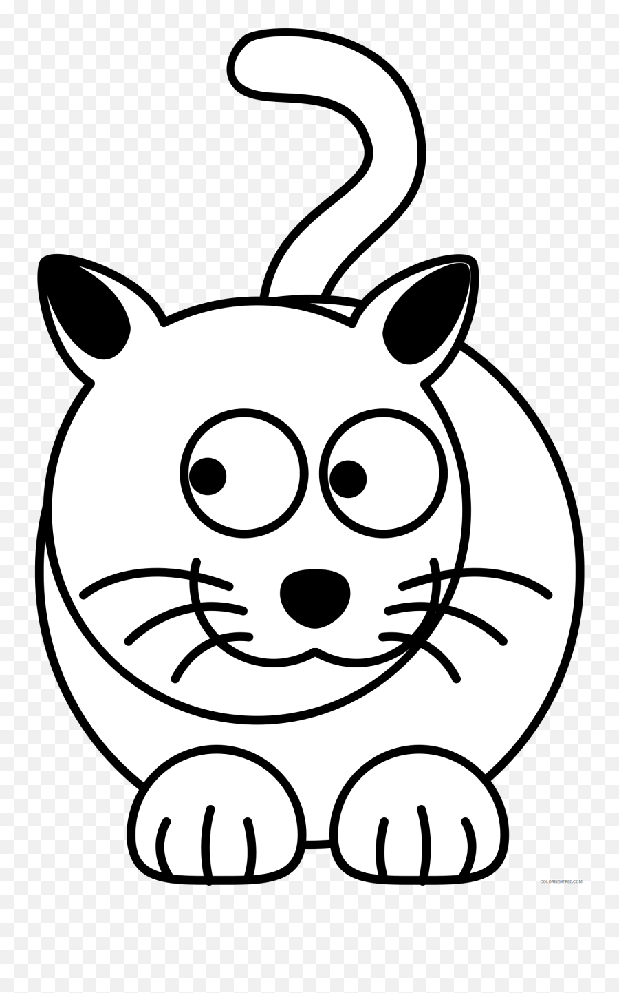Kitty Cat Coloring Pages Kitty Cat 4 Bpng Printable - Facil Dibujos De Gatos Animados Emoji,Where Is The Kitty In The Emoji Movie