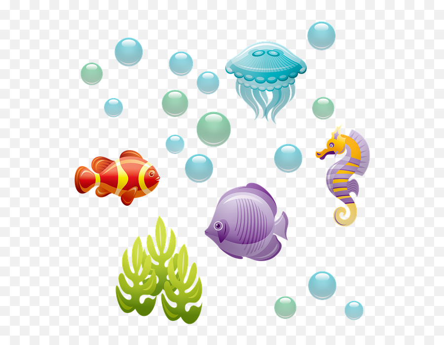 Free Photo Seahorse Underwater Fish Sea - Underwater Bubbles Clipart Png Emoji,Emotions Like Jellyfish