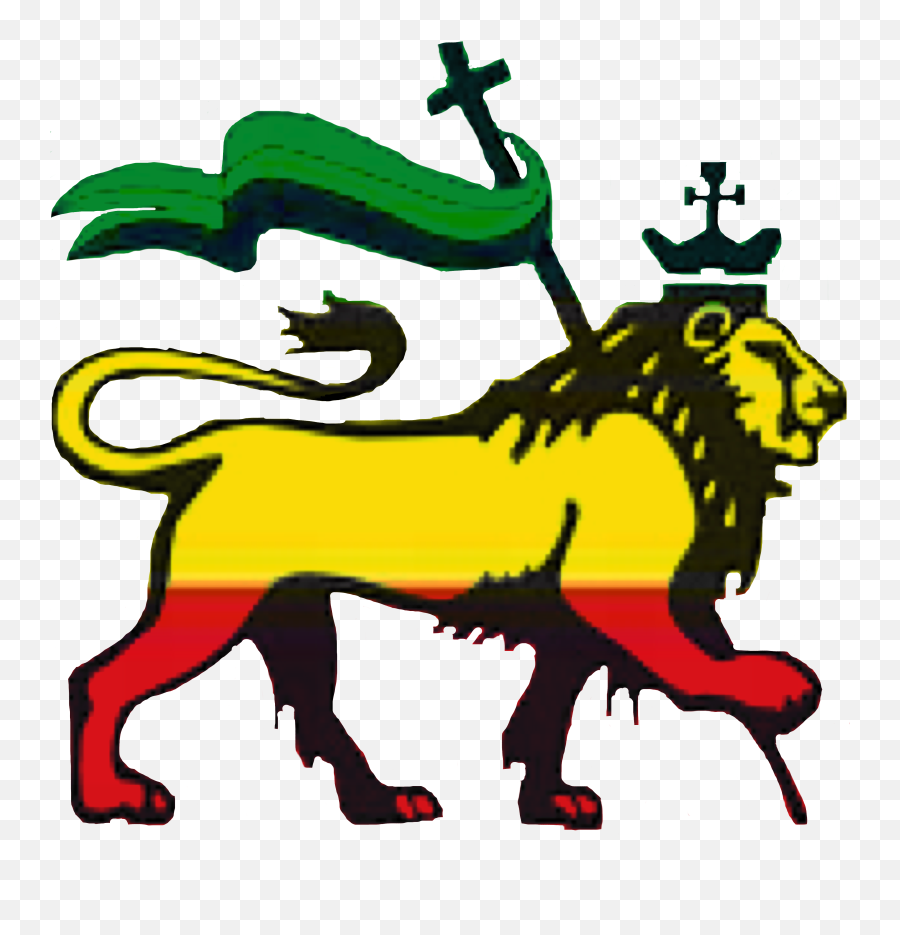 Lion Jamaica Jamaican Red Sticker - Lion Of Judah Ethiopia Flag Emoji,Jamaica Emoji