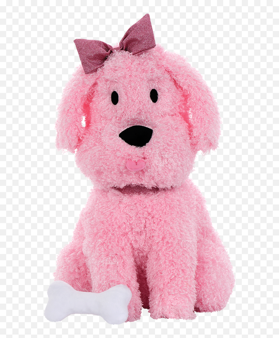 Puppy Love Furry And Glitter Stuffed Animal - Soft Emoji,Pink Glitter Iphone Emojis
