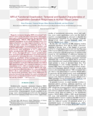 Mri Of Functional Deactivation - Document Emoji,Mar+siemens Emotion 16