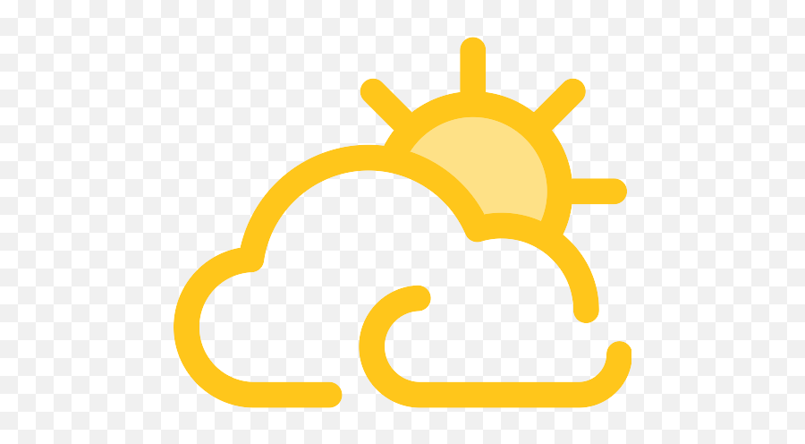 Cloudy Clouds And Sun Vector Svg Icon 2 - Png Repo Free Emoji,Cloudy Sun Emoji
