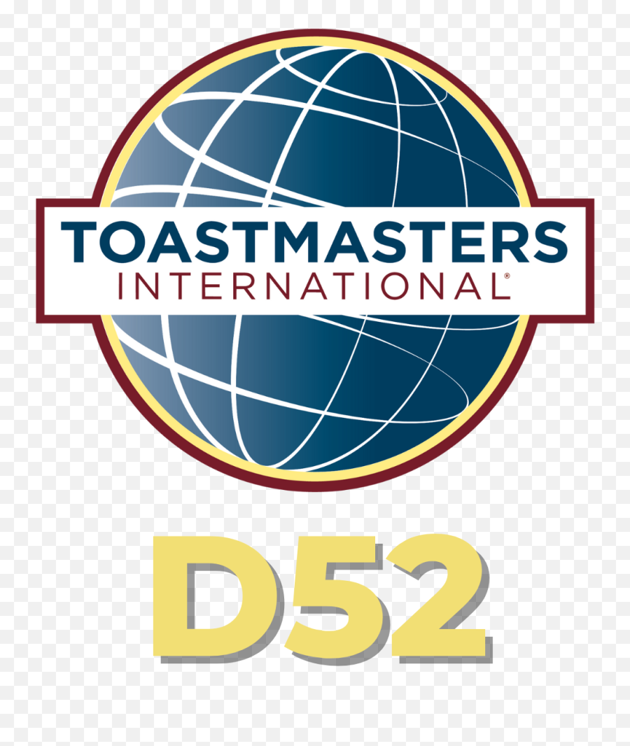 Toastmasters District 52 Emoji,Blue Round 3d Emoji