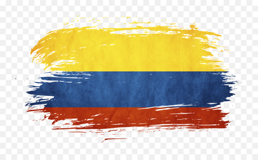 Colombia Flag Png Free Colombia Flag - Blue Red Brush Stroke Png Emoji,Colombia Flag Emoji
