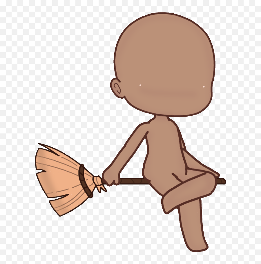 Gachabody Darkskin Gachaclub Sticker By Runny Nose - Broom Emoji,Runny Nose Emoji