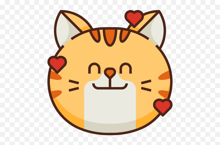 Hearts Emoji Icon Of Colored Outline - Emoticon,Revolving Heart Emoji