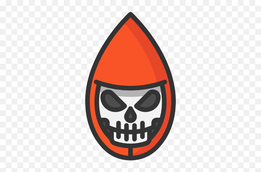 Horror Skull Horror Icon Orange Symbol - Automotive Decal Emoji,Orange Lantern Emotion