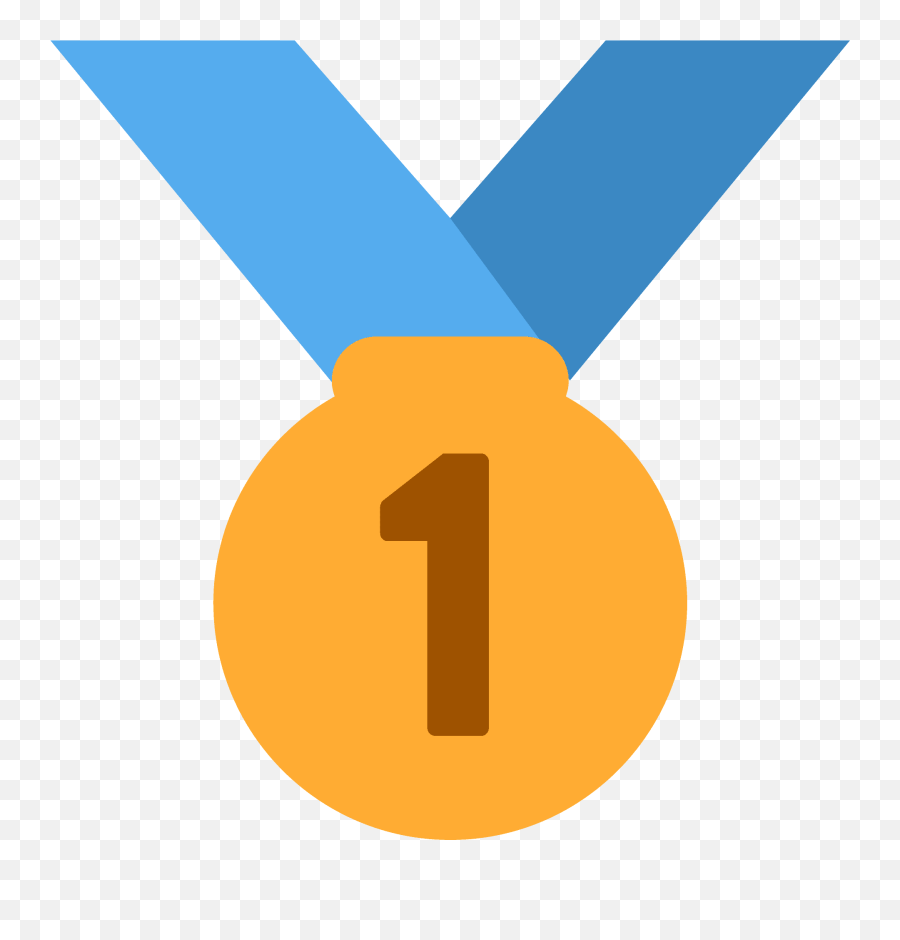 1st Place Medal Emoji Clipart - Claro,First Place Emoji