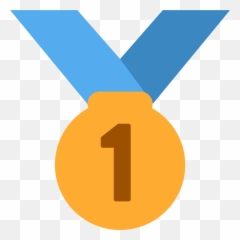 1st Place Medal Emoji Clipart - Claro,First Place Emoji