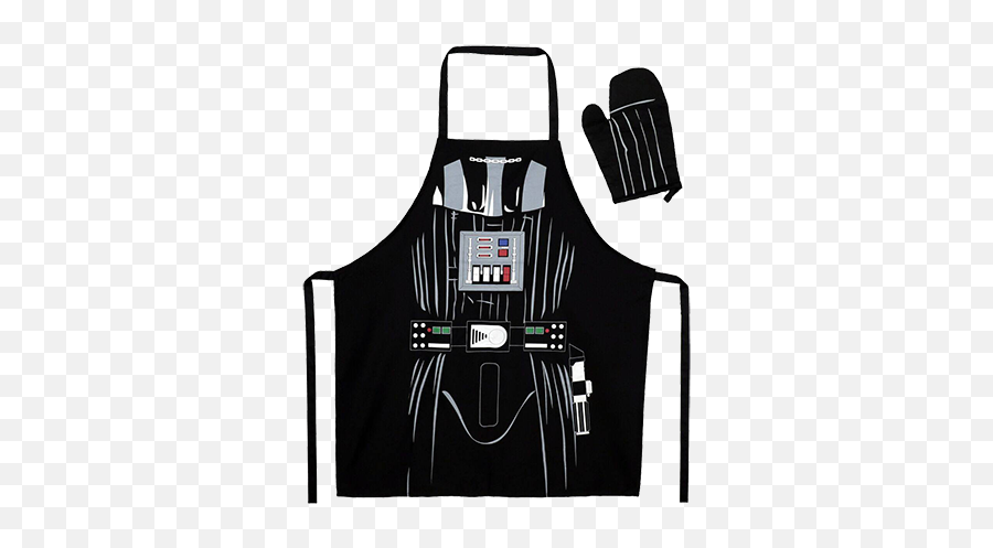 Star Wars Cooking Apron With Oven Mitt Darth Vader Clipart - Delantal De Star Wars Emoji,Apron Emoji