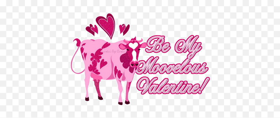 Glitter Gif Picgifs Cow 30701 - Cow Valentine Gif Emoji,Cow Emoticon Text