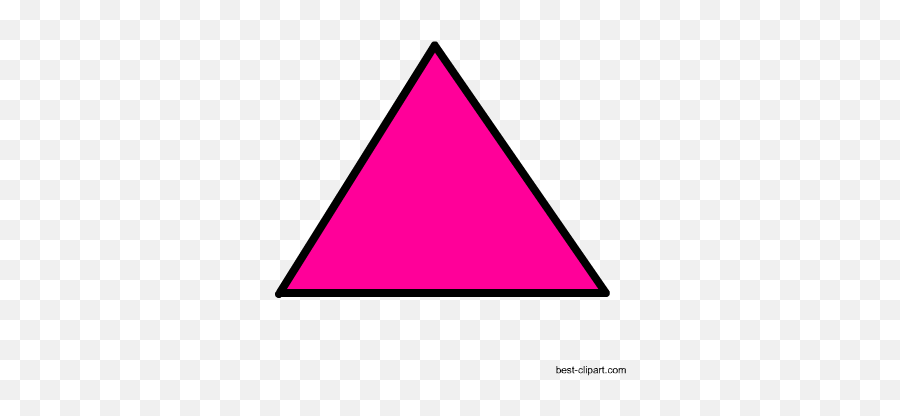 Free Shapes Clip Art Oval Circle - Clip Art Pink Triangle Emoji,Pink Triangle Emoji