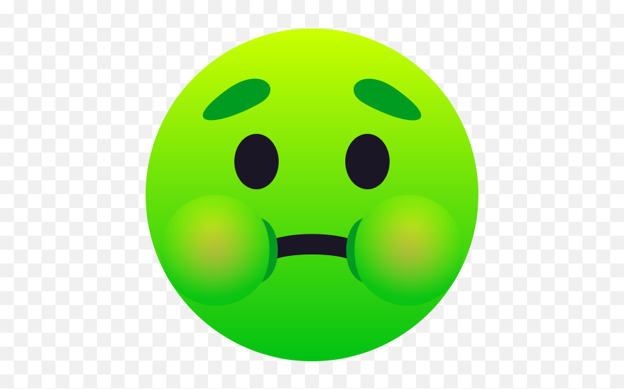 Emoji Nauseated Sick Face - Sick Emoji Face,Puking Emoji