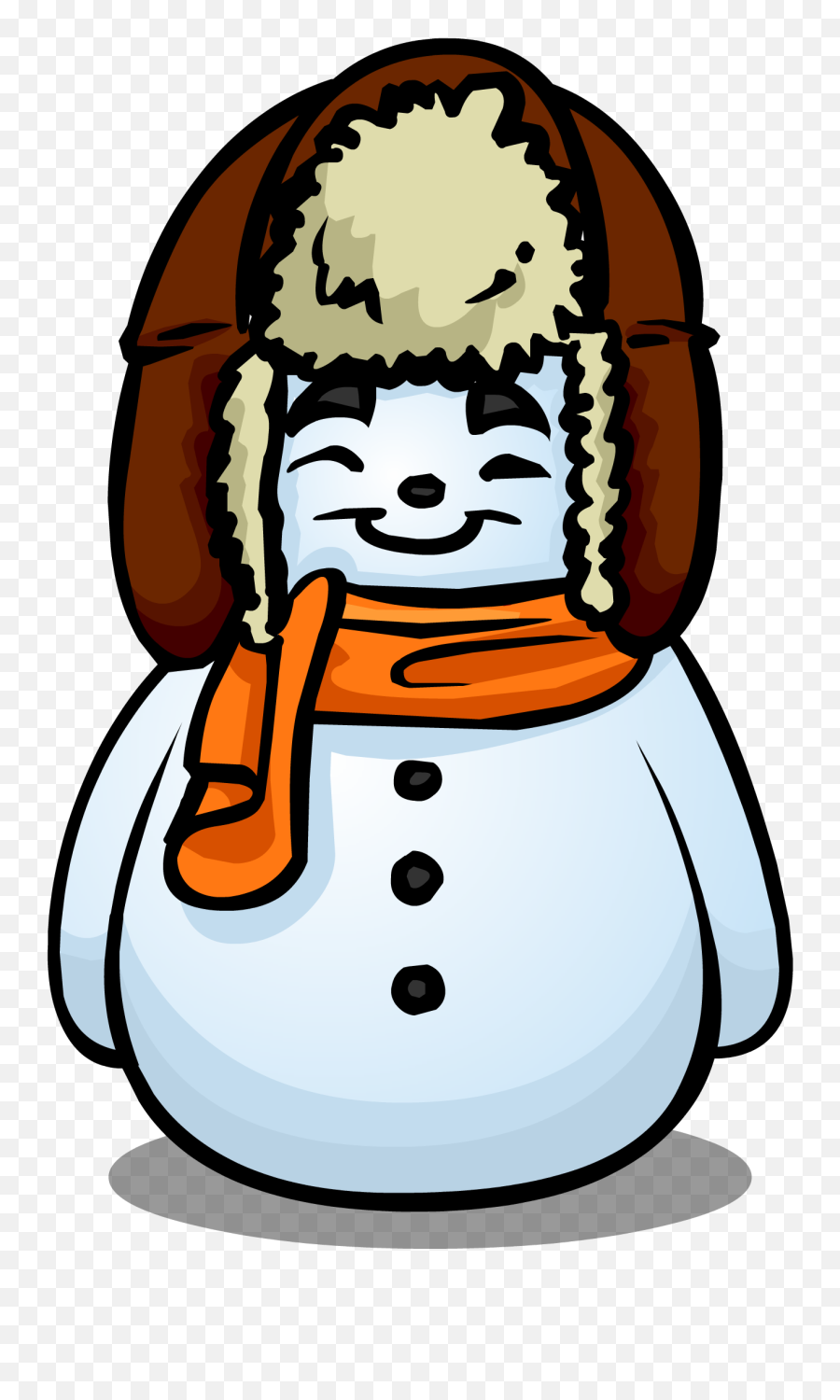 Orange Scarf Snowman Club Penguin Wiki Fandom - Happy Emoji,How To Do Dancing Snowman Emojis On Computer