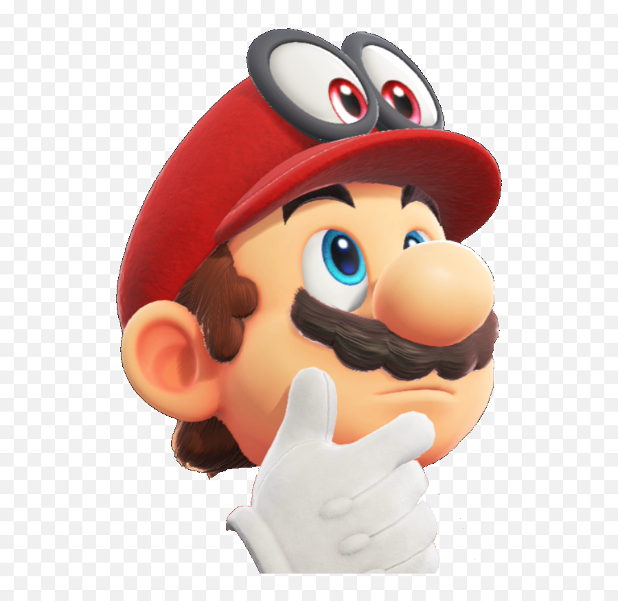 Thinking Thinking Face Emoji Know Your Meme - Mario Odyssey Mario Thinking,Thinking Emoji Png