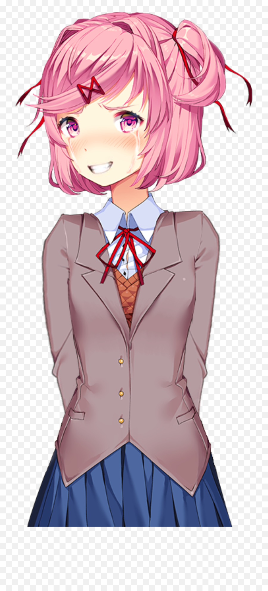 Made A U201ctrying To Hide The Painu201d Natsuki Sprite Ddlcmods - Literature Club Natsuki Ddlc Emoji,Anime Where Mc Doesn't Have Emotions