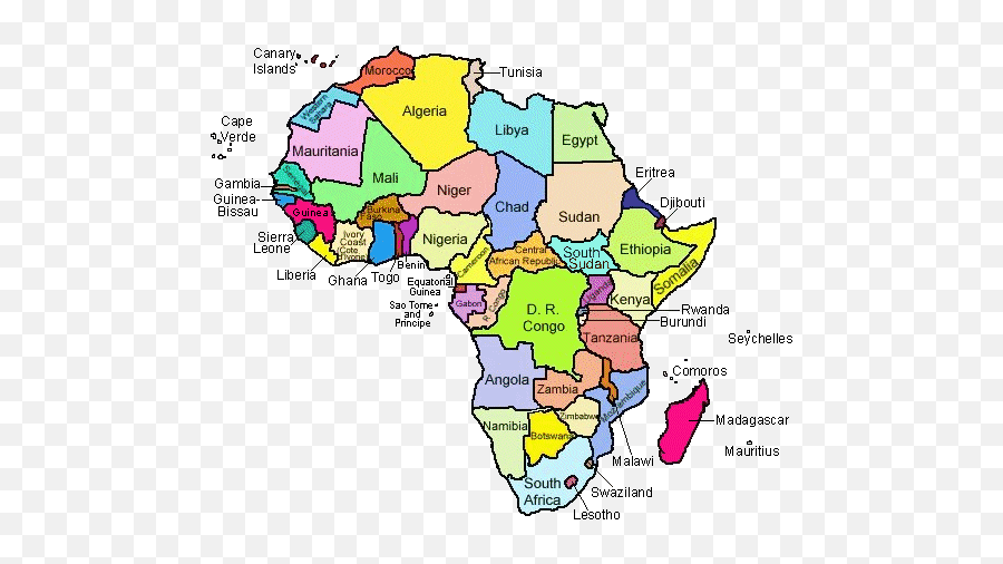 Clip Art - Updated Map Of Africa Emoji,Africa Continent Map Emoji