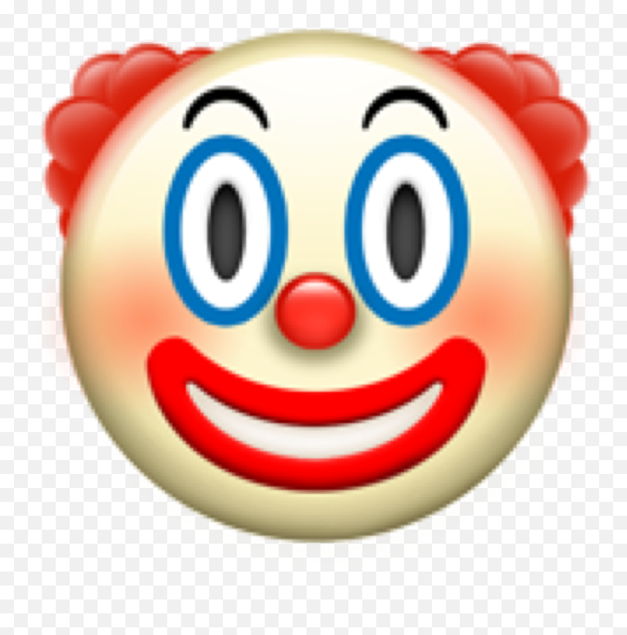 Clown Emoji Iphone Sticker - Happy,Dm Me An Emoji