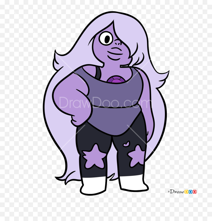 How To Draw Amethyst Steven Universe - Draw Amethyst From Steven Universe Emoji,Universe Emoji