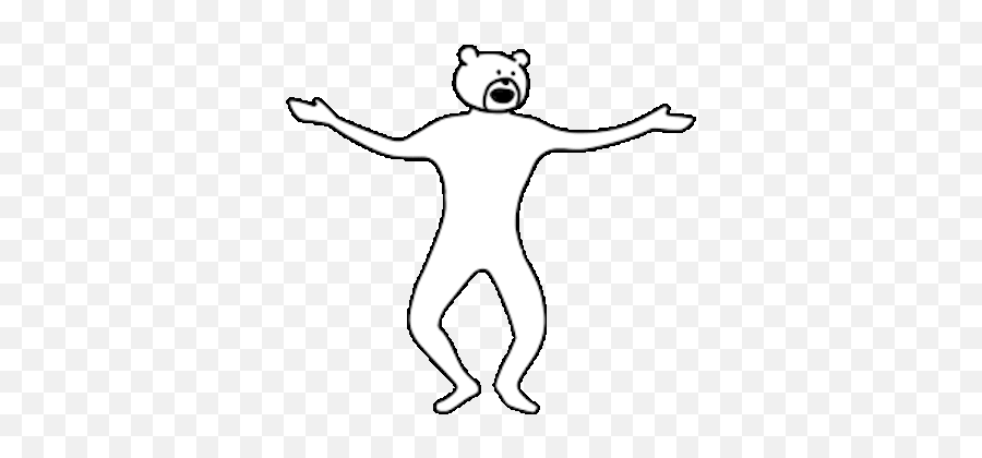 Bear Man Dancing Animated By Van Khanh Nguyen - Dot Emoji,Animated Break Dancer Emoji