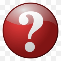 Question Mark Button Red Round Shiny - Red Question Mark Button Emoji,Question Mark Emoji Transparent