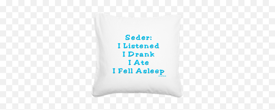Passover Seder Square Canvas Pillow - Decorative Emoji,Free Dunce Cap Emoticon