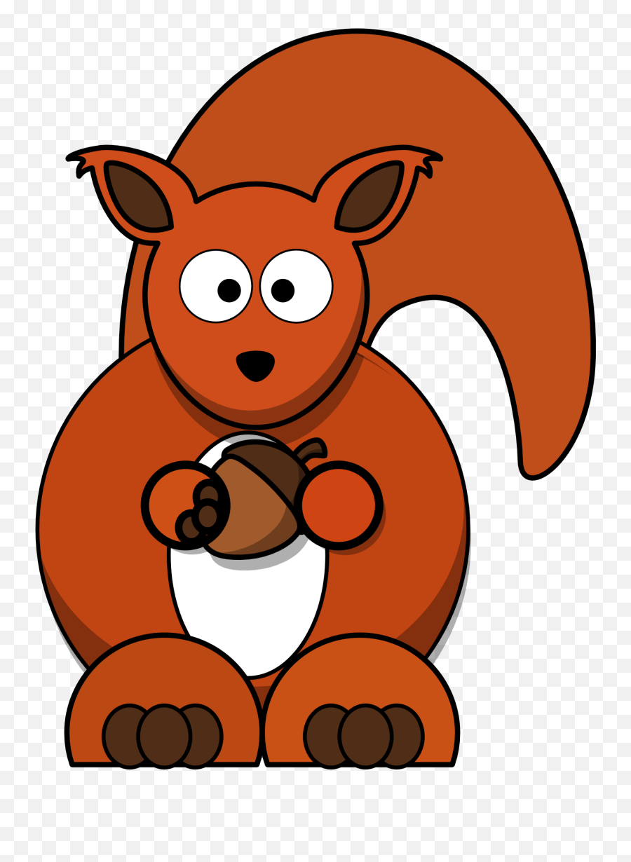 Beautiful Cartoon Squirrel Clipart Free Image Download - Squirrel Clipart Emoji,Animal Emotions Cartoon