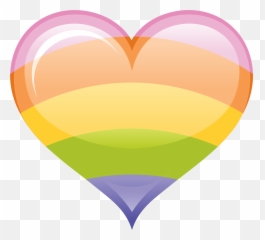 Free Arc En Ciel Rétro Coeur 1187583 Png With Transparent - Girly Emoji,Retro Emoticon Heart