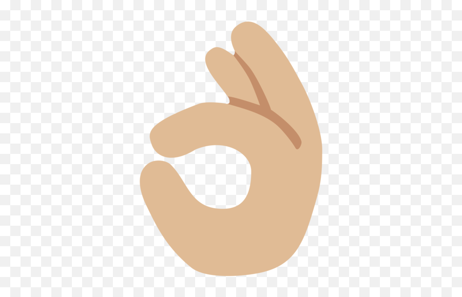 Mano Haciendo Signo De Ok De Tono De Piel Claro Medio - Memechat App Logo Emoji,Emoticon De Susto