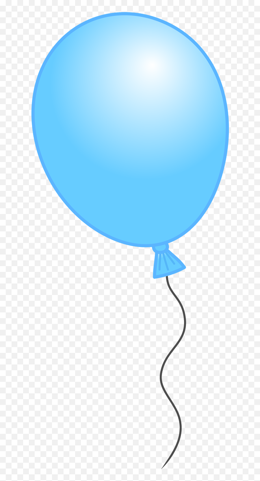 Blue Balloon On A Rope On A White Background Free Image Download - Clearcase Emoji,Hot Wind And Balloon Emoji