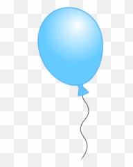 Blue Balloon On A Rope On A White Background Free Image Download - Clearcase Emoji,Hot Wind And Balloon Emoji