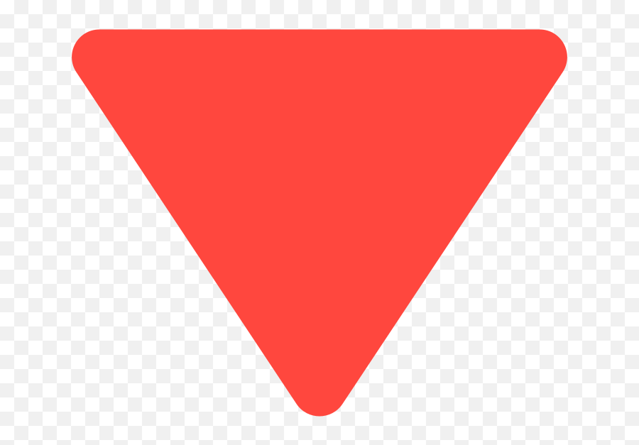 Fxemoji U1f53bsvg U2013 - Arrow Down Red Triangle,Superfluous Emojis
