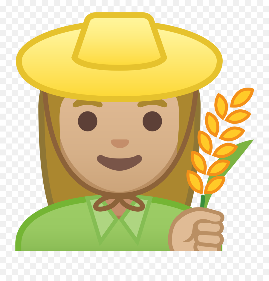 U200d Woman Farmer Emoji With Medium - Light Skin Tone Meaning Emoji Farmer,Easy Emoji Costume