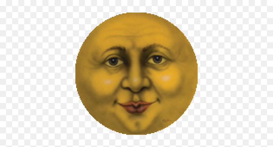 Moon Face - Roblox Emoji,Moonface Emoji