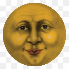 Moon Face - Roblox Emoji,Moonface Emoji
