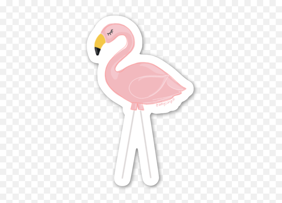 Die Cut Letu0027s Flamingle Sticker U2013 Stickerapp Shop Emoji,Ned Emoji