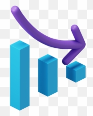 Premium Decrease Chart 3d Illustration Download In Png Obj Emoji,Stock Market Rising Emoji