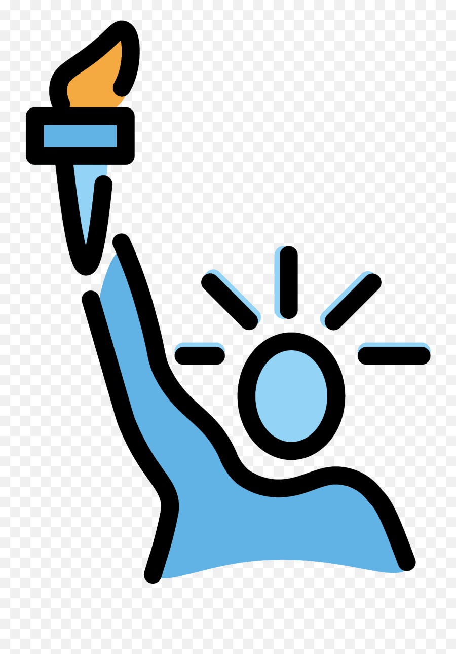 Statue Of Liberty Emoji Clipart - Emoji De Libertad,Statue Emoji