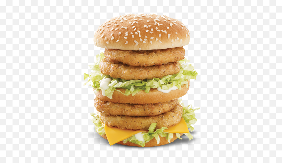 Berger Mcdonalds Food Delicious Sticker - Double Big Mac Chicken Emoji,Mcdonalds Emoji 9
