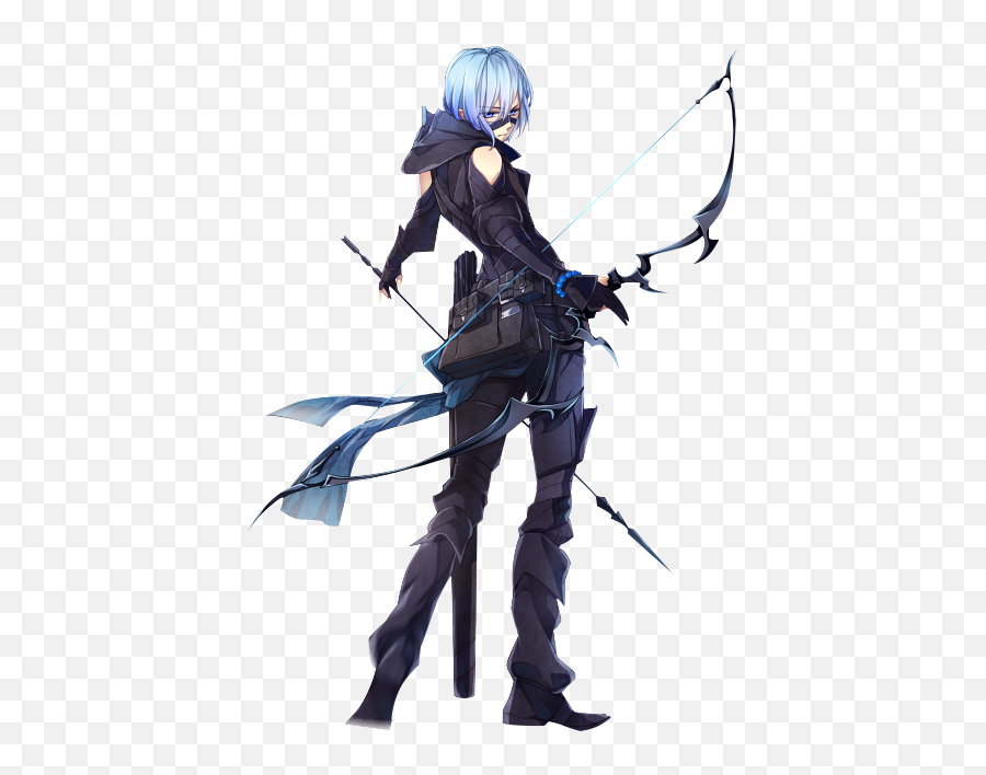 Other Full - Anime Female Archer Oc Emoji,Guess The Emoji Nose And 3 Arrows