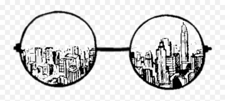 Sunglasses Clipart Glass Tumblr - John Lennon Glasses Tattoo Emoji,Sunglasses Emoji Tumblr