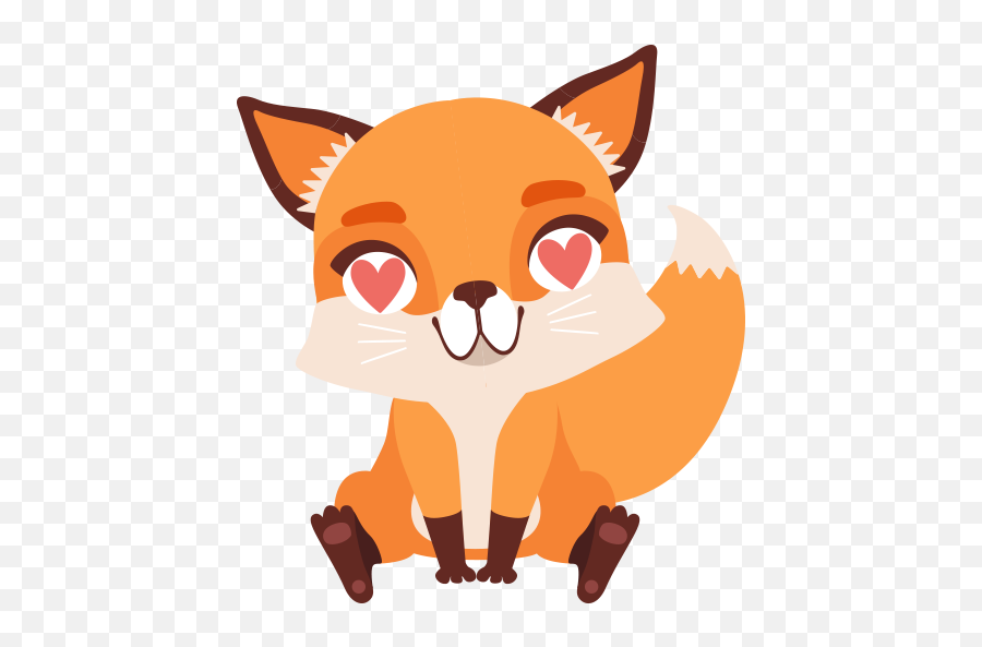 Cute Little Fox Stickers - Wastickerapps Apps En Google Play Reading Animal Clip Art Emoji,Fox Emojis