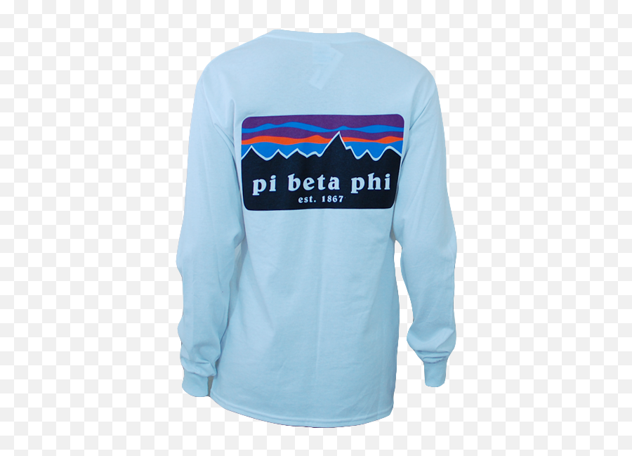 Pi Beta Phi Patagonia Long Sleeve - Adam Block Design Pi Long Sleeve Emoji,Delga Gamma Phi Emojis