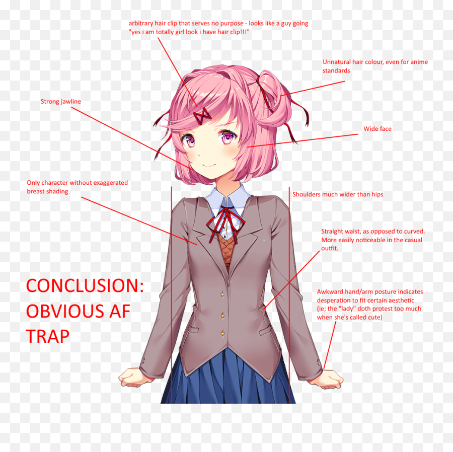 Doki Doki Literature Club - Natsuki A Boy Ddlc Emoji,Doki Doki Literature Club Emoticon