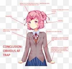 Doki Doki Literature Club - Natsuki A Boy Ddlc Emoji,Doki Doki Literature Club Emoticon