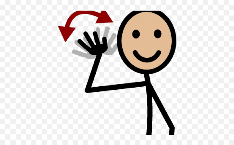 Goodbye Clipart Hand Wave - Wave Your Hand Cartoon Emoji,Hand Wave Emoji