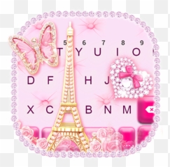 Romantic Paris Love Keyboard Theme - Girly Emoji,(parislove) Emoji